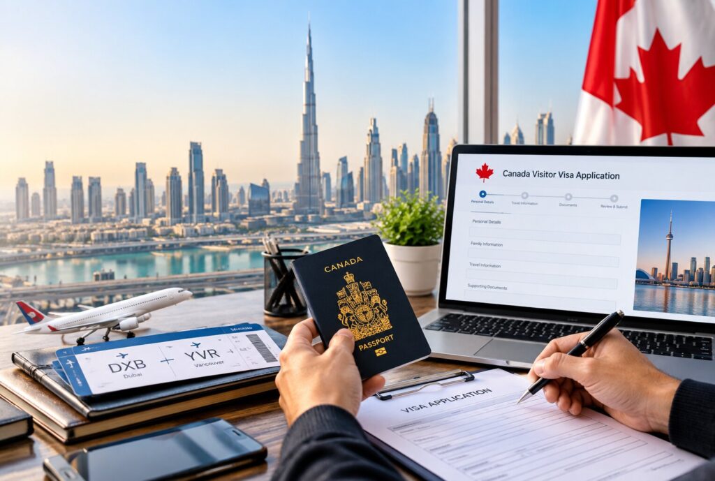 Canada visa application from Dubai