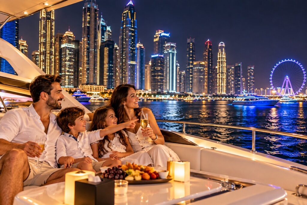 Dubai Marina Family Yacht Night